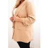 Dámská sako ART1085 Plus Size (Velikost UNI, Barva Béžová)