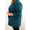 Dámská sako ART1085 Plus Size (Velikost UNI, Barva Tyrkysová)