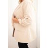 Dámská sako ART1085 Plus Size (Velikost UNI, Barva Béžová)