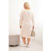 Dámské šaty Plus Size PLUS2 (Velikost UNI, Barva Růžová - světle)