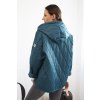 Dámská prošívaná bunda s kapucí mořská (Velikost UNI, Barva Modrá - tmavě)