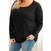Dámská halenka Plus Size 6874 s lodičkovým výstřihem (Velikost 2XL/3XL, Barva Oranžová)