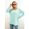 Dámská halenka Plus Size 6874 s lodičkovým výstřihem (Velikost 2XL/3XL, Barva Oranžová)