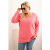 Dámská halenka Plus Size 6874 s lodičkovým výstřihem (Velikost 2XL/3XL, Barva Oranžová)