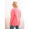 Dámská halenka Plus Size 6874 s lodičkovým výstřihem (Velikost 2XL/3XL, Barva Oranžová)