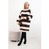 Dámské šaty Plus Size ART8111 (Velikost UNI, Barva Hnědá)