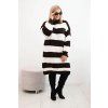 Dámské šaty Plus Size ART8111 (Velikost UNI, Barva Hnědá)
