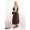 Dámská večerní šaty Plus Size na jedno rameno (Velikost UNI, Barva Černá)