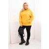 Dámská mikina Plus Size HIT2 (Velikost XL, Barva Šedá)