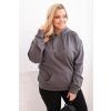 Dámská mikina Plus Size HIT2 (Velikost XL, Barva Šedá)