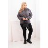 Dámská mikina Plus Size HIT2 (Velikost XL, Barva Šedá)