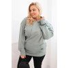 Dámská mikina Plus Size HIT2 (Velikost XL, Barva Šedá)