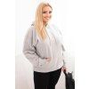Dámská mikina Plus Size HIT2 (Velikost XL, Barva Šedá)