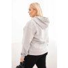 Dámská mikina Plus Size HIT2 (Velikost XL, Barva Šedá)