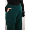 Dámské kalhoty Plus Size s širokou nohavicí a elastickým pasem (Velikost UNI, Barva Zelená)