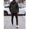 Pánská zimní bunda s kapucí Dstreet TX4896 (Velikost M, Barva Zelená)
