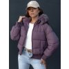 Dámská zimní bunda s kapucí COLDPACK Dstreet TY4427 (Velikost S, Barva Hnědá)