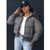 Dámská zimní bunda s kapucí COLDPACK Dstreet TY4427 (Velikost S, Barva Hnědá)