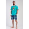 Pánské pyžamo šortky Adventure (Barva Modrá, Velikost M)