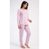 Dámské pyžamo dlouhé Believe (Barva Růžová - světle, Velikost L)