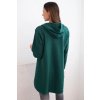 Mikina s prodlouženými zády a kapucí zelená (Velikost UNI, Barva Zelená)