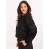 Dámská semišová bunda IT-KR-5776.66 RUE PARIS (Barva Černá, Velikost UNI)