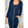 Šaty s kapucí, mikina námořnická modrá (Velikost UNI, Barva Modrá - tmavě)