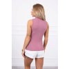 Tmavě růžová halenka bez rukávů (Velikost UNI, Barva Růžová)