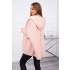 Svetr s kapucí a netopýřími rukávy (Velikost UNI, Barva Růžová - světle)
