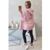 Svetr s kapucí a netopýřími rukávy (Velikost UNI, Barva Růžová - světle)