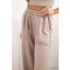 Dámské tepláky s kapsami a řetízkem (Velikost UNI, Barva Béžová)