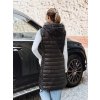 Dámská prošívaná vesta s kapucí Dstreet TY5254 (Velikost S, Barva Šedá - tmavě)