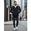 Pánská zimní bunda s kapucí Dstreet TX5101 (Velikost S, Barva Modrá)