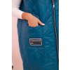 Dámská prošívaná vesta Plus Size s kapucí na zip Janina (Velikost UNI, Barva Modrá - světle)