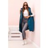 Dámská prošívaná vesta Plus Size s kapucí na zip Janina (Velikost UNI, Barva Modrá - světle)