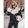 Dámská zimní bunda GIRLROCK s kožíškem TY5122z (Velikost S, Barva Černá)