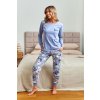 Dámské pyžamo Doctor Nap PM.7346 (Velikost 2XL, Barva Modrá - světle)