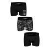 Pánské boxerky John Frank JF3BFUN303 3PACK (Velikost L, Barva Černá)