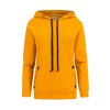 Mikina s kapucí s kapsami - hořčice 262-1 (Velikost XXL, Barva Žlutá)