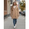 Dámský kabát Dstreet NY0757z (Velikost S, Barva Béžová)