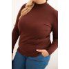 Dámský svetr Plus Size 1112 (Velikost UNI, Barva Šedá)