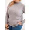 Dámský svetr Plus Size 1112 (Velikost UNI, Barva Šedá)