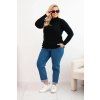 Dámský svetr Plus Size 1112 (Velikost UNI, Barva Šedá)