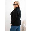 Dámský svetr Plus Size 1112 (Velikost UNI, Barva Šedá)