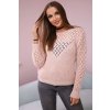 Svetr s ažurovým zdobením (Velikost UNI, Barva Tělová)