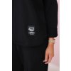 Bavlněný komplet Bessy - mikina + tepláky (Velikost UNI, Barva Černá)