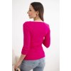 Dámské tričko 64672 s rukávem 3/4 (Velikost UNI, Barva Fialová)