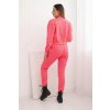 Dámská bavlněná 3-dílná souprava 69832 s mikinou, topem a tepláky (Velikost UNI)