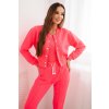 Dámská bavlněná 3-dílná souprava 69832 s mikinou, topem a tepláky (Velikost UNI)