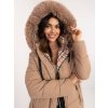 Dámská zimní bunda SK-KR-HH-2406.98 Factory Price (Barva Béžová, Velikost S)